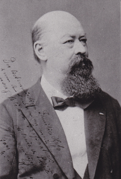 Portrait F.v.Suppès mit Widmung